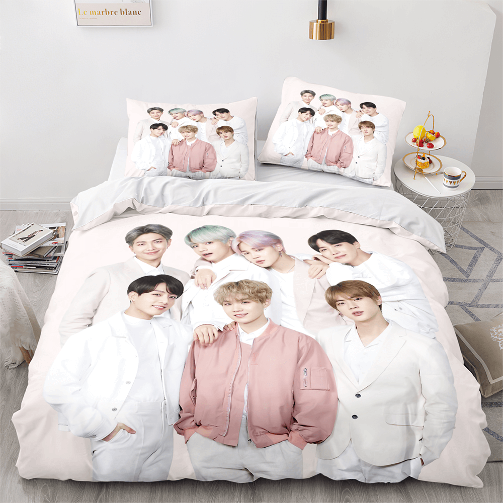 BTS Team Cosplay Bedding Set Quilt Covers Room Decoration (Online Order Only)