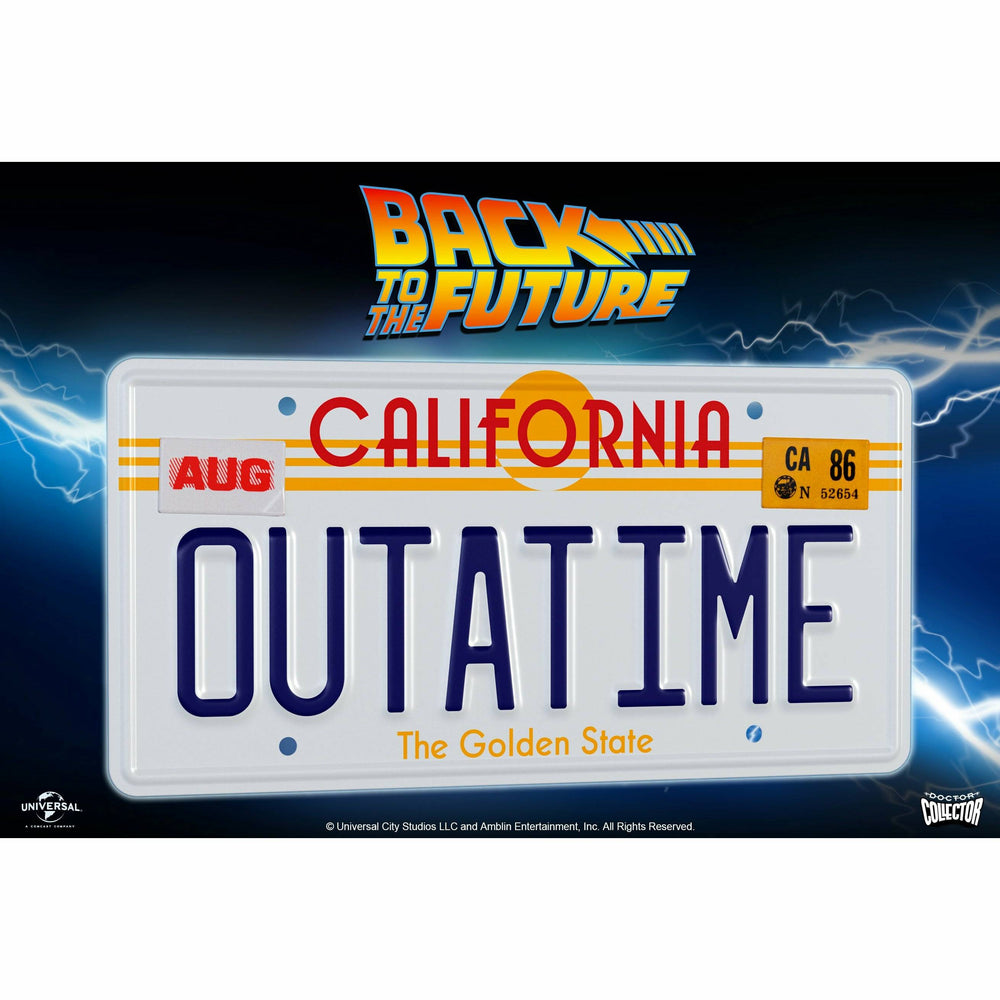 Back to the Future OUTATIME License Plate Replica (ONLINE ORDER ONLY)