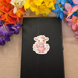 Baby Farm Animals Eating Ice Cream Sticker (ONLINE ORDER ONLY)