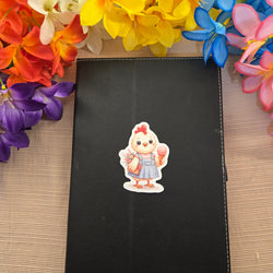 Baby Farm Animals Eating Ice Cream Sticker (ONLINE ORDER ONLY)