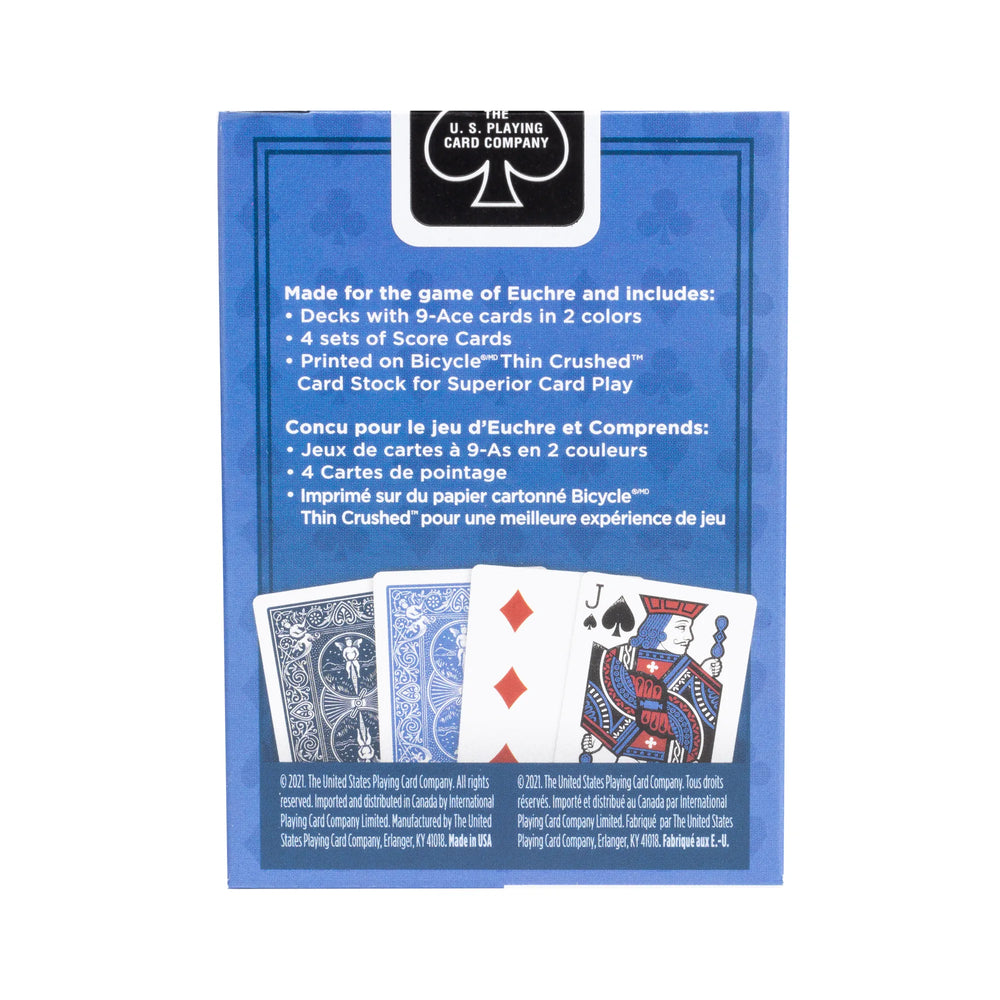 Bicycle Euchre 2 Playing Card Decks in 1 (ONLINE ORDER ONLY)