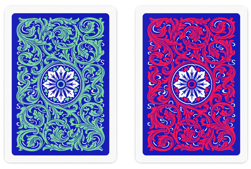 COPAG Playing Cards: Double Deck Set - Neoteric - Red/Green - Poker Size - Jumbo Index (2) (ONLINE ORDER ONLY)