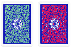COPAG Playing Cards: Double Deck Set - Neoteric - Red/Green - Poker Size - Jumbo Index (2) (ONLINE ORDER ONLY)