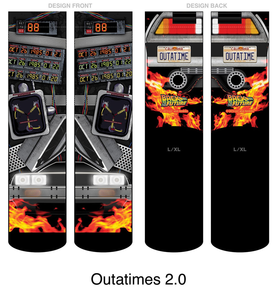 Back to the Future "Outatime 2.0" Unisex Socks (ONLINE ORDER ONLY)