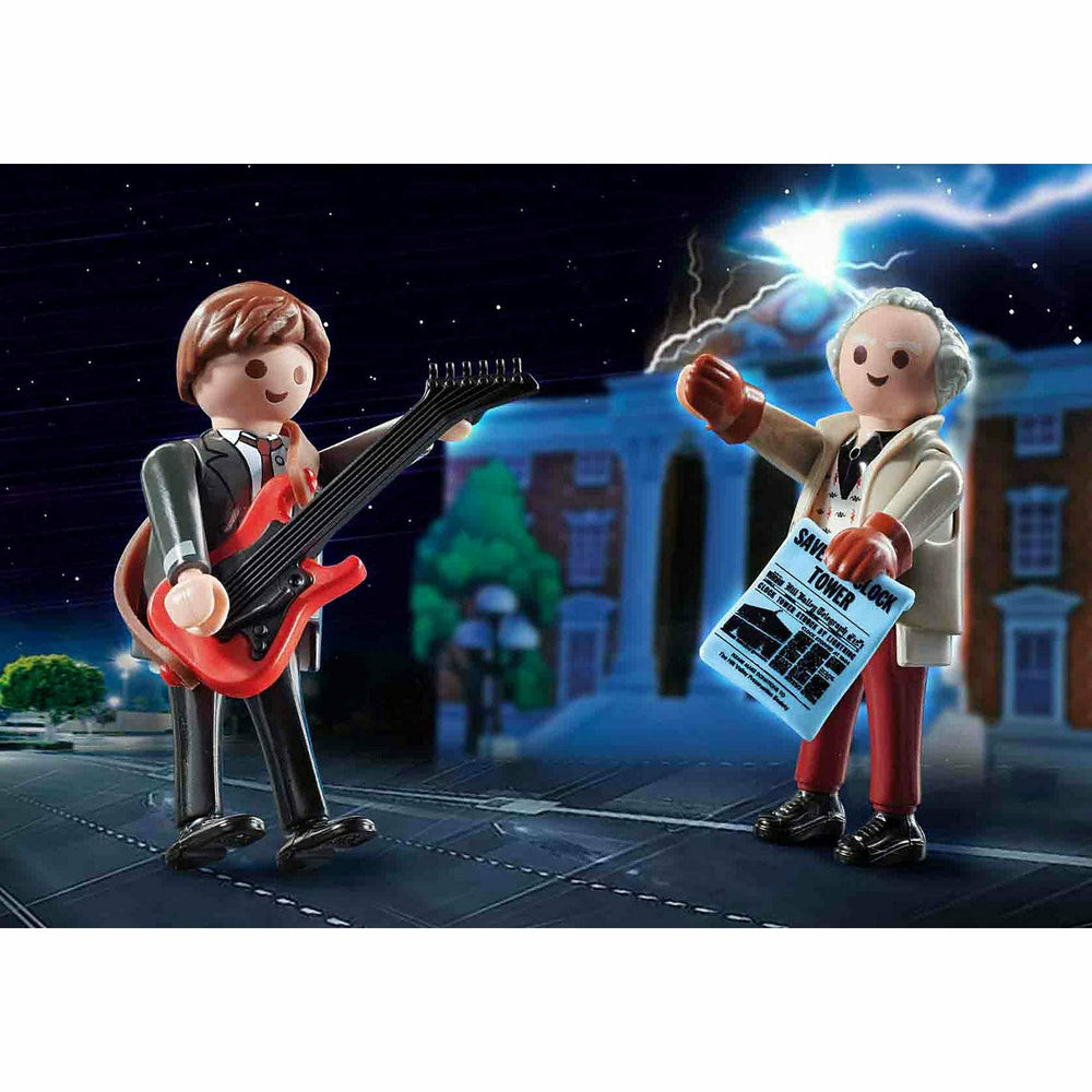 Back to the Future Playmobil Marty McFly & Dr. Emmett Brown "1955 Edition" 6-piece vinyl figures 2-pack (ONLINE ORDER ONLY)