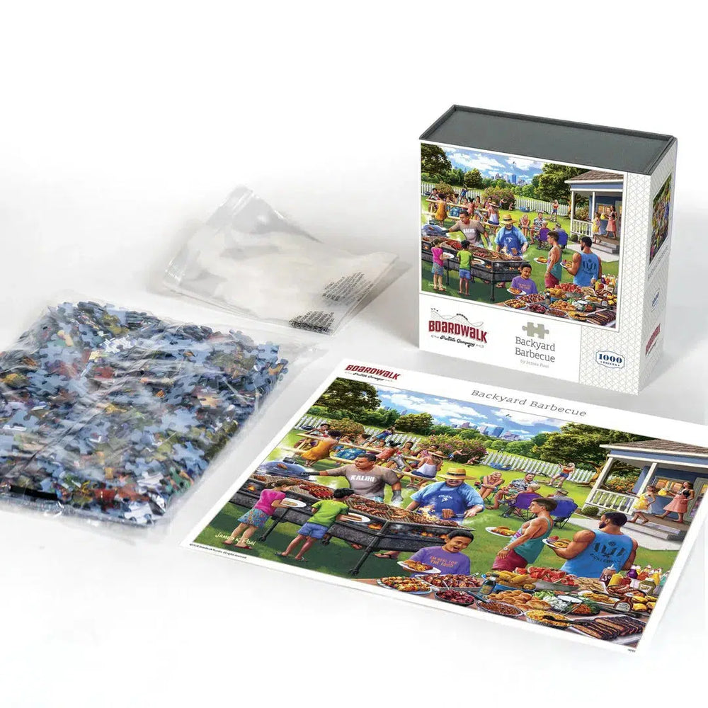 Backyard Barbecue 1000 Piece Jigsaw Puzzle Boardwalk (ONLINE ORDER ONLY)