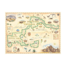Badlands 1000 Piece Jigsaw Puzzle Xplorer Maps (ONLINE ORDER ONLY)