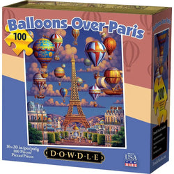 Balloons Over Paris 100 Piece Jigsaw Puzzle Dowdle (ONLINE ORDER ONLY)