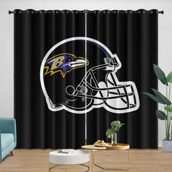 Baltimore Ravens Curtains Blackout Window Drapes (Online Order Only)