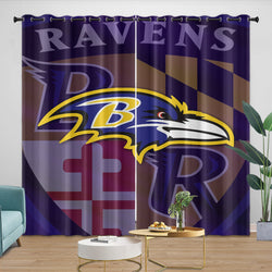 Baltimore Ravens Curtains Blackout Window Drapes (Online Order Only)