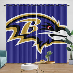 Baltimore Ravens Curtains Blackout Window Drapes (Online Order Only)