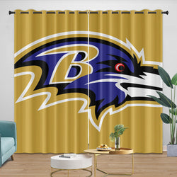 Baltimore Ravens Curtains Blackout Window Drapes (Online Order Only)