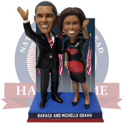 Barack and Michelle Obama Dual Election Night Bobblehead (ONLINE ORDER ONLY)
