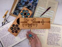 Barbarian | Engraved Dual Hex Dice Vault (ONLINE ORDER ONLY)
