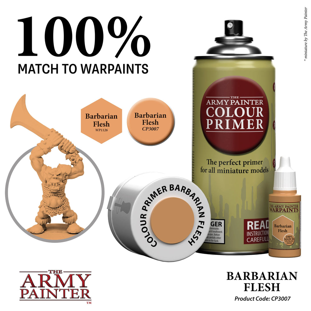 Army Painter Colour Primer: Barbarian Flesh (ONLINE ORDER ONLY)