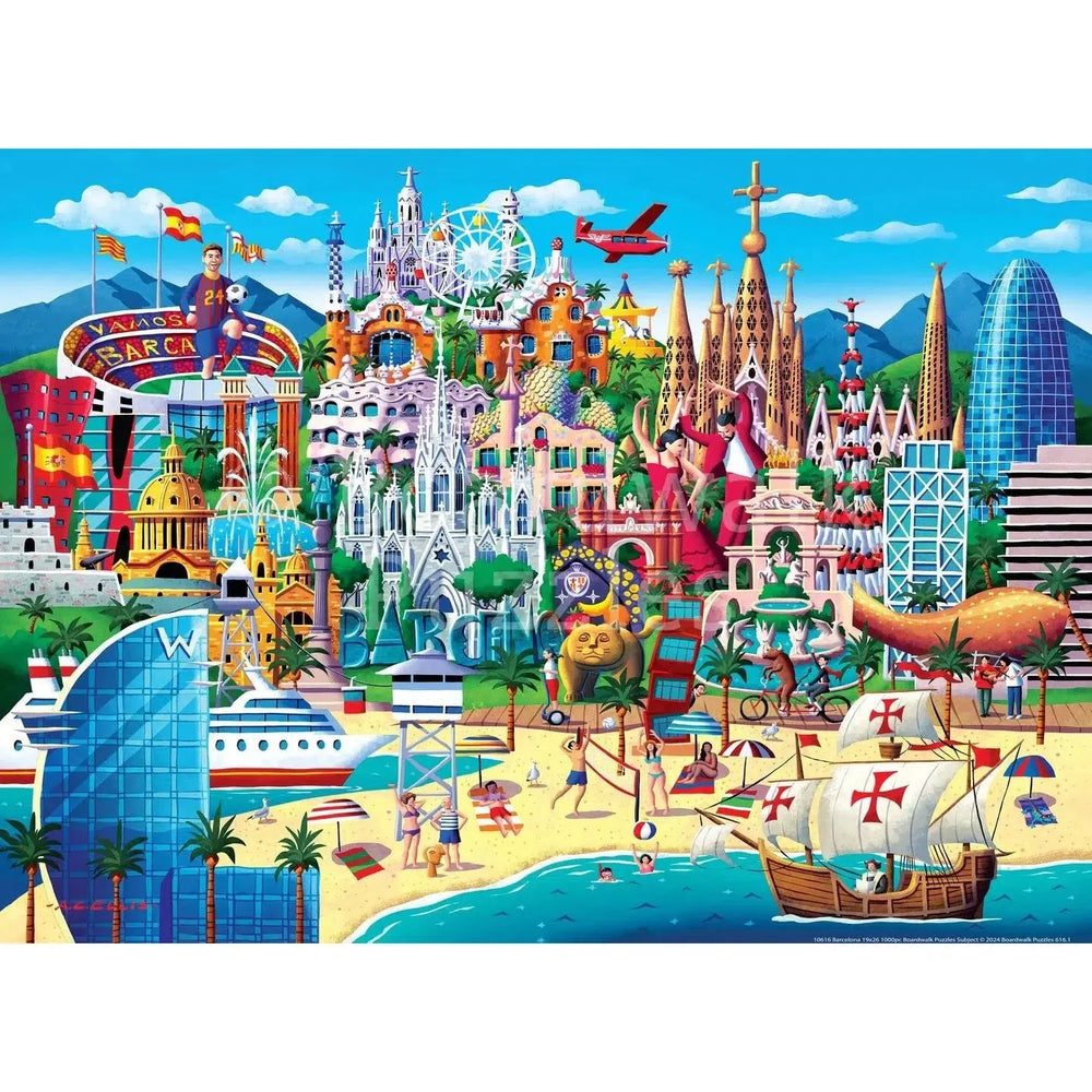 Barcelona 1000 Piece Jigsaw Puzzle Boardwalk (ONLINE ORDER ONLY)