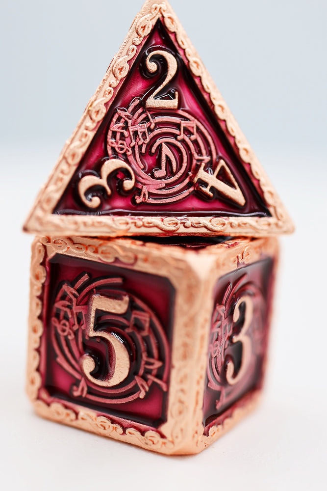 Bardic Song: Allegro - Metal RPG Dice Set (ONLINE ORDER ONLY)