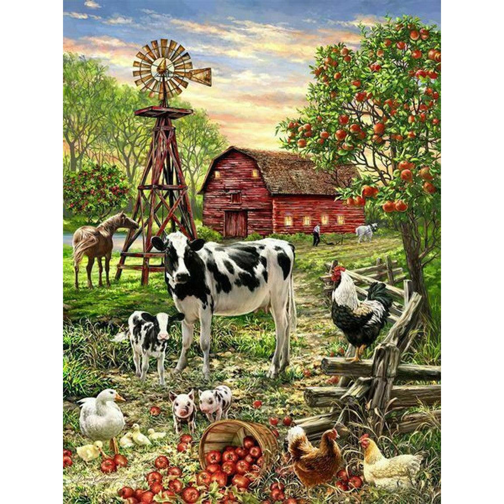 Barnyard Animals 500 Piece Jigsaw Puzzle Springbok (ONLINE ORDER ONLY)