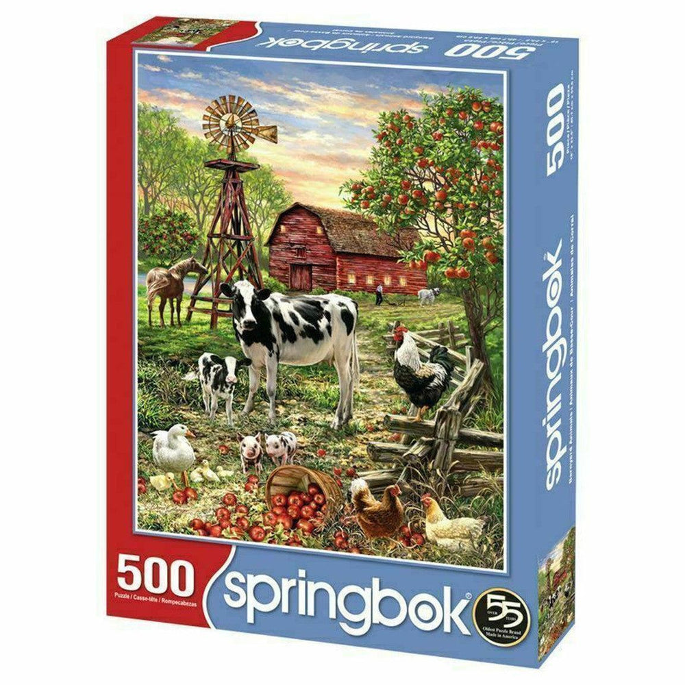 Barnyard Animals 500 Piece Jigsaw Puzzle Springbok (ONLINE ORDER ONLY)