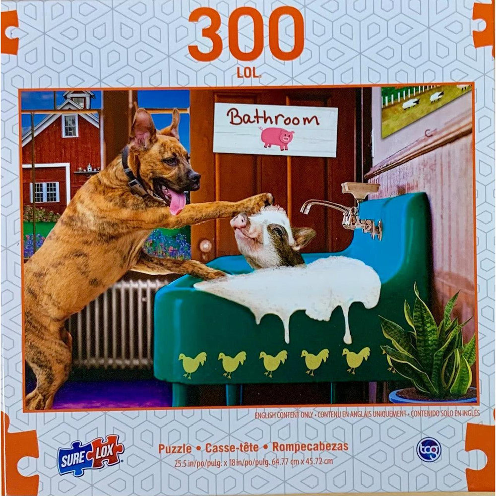 Bath Time for Chip LOL 300 Piece Jigsaw Puzzle Sure Lox (ONLINE ORDER ONLY)