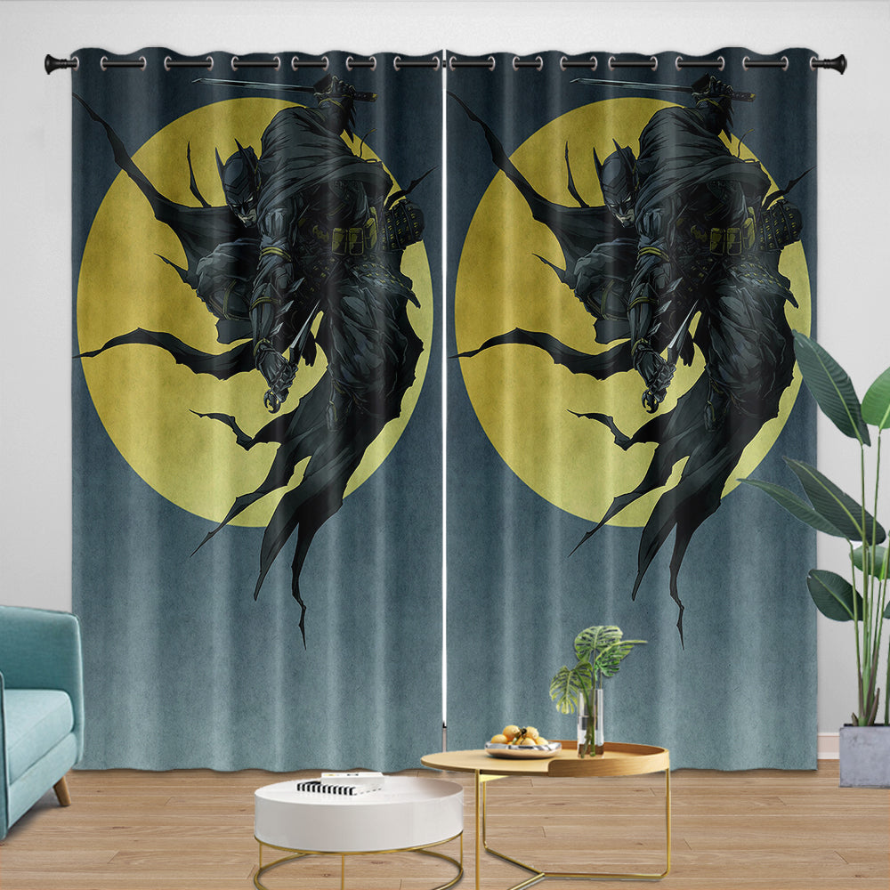 Batman Ninja Pattern Curtains Blackout Window Drapes (Online Order Only)