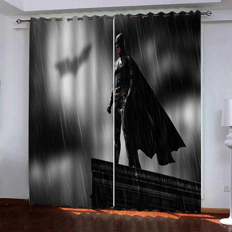 Batman Pattern Curtains Blackout Window Drapes (Online Order Only)