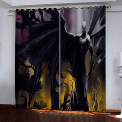 Batman Pattern Curtains Blackout Window Drapes (Online Order Only)
