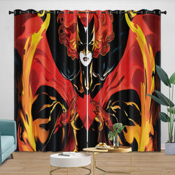Batwoman Curtains Pattern Blackout Window Drapes Room Decoration (ONLINE ORDER ONLY)