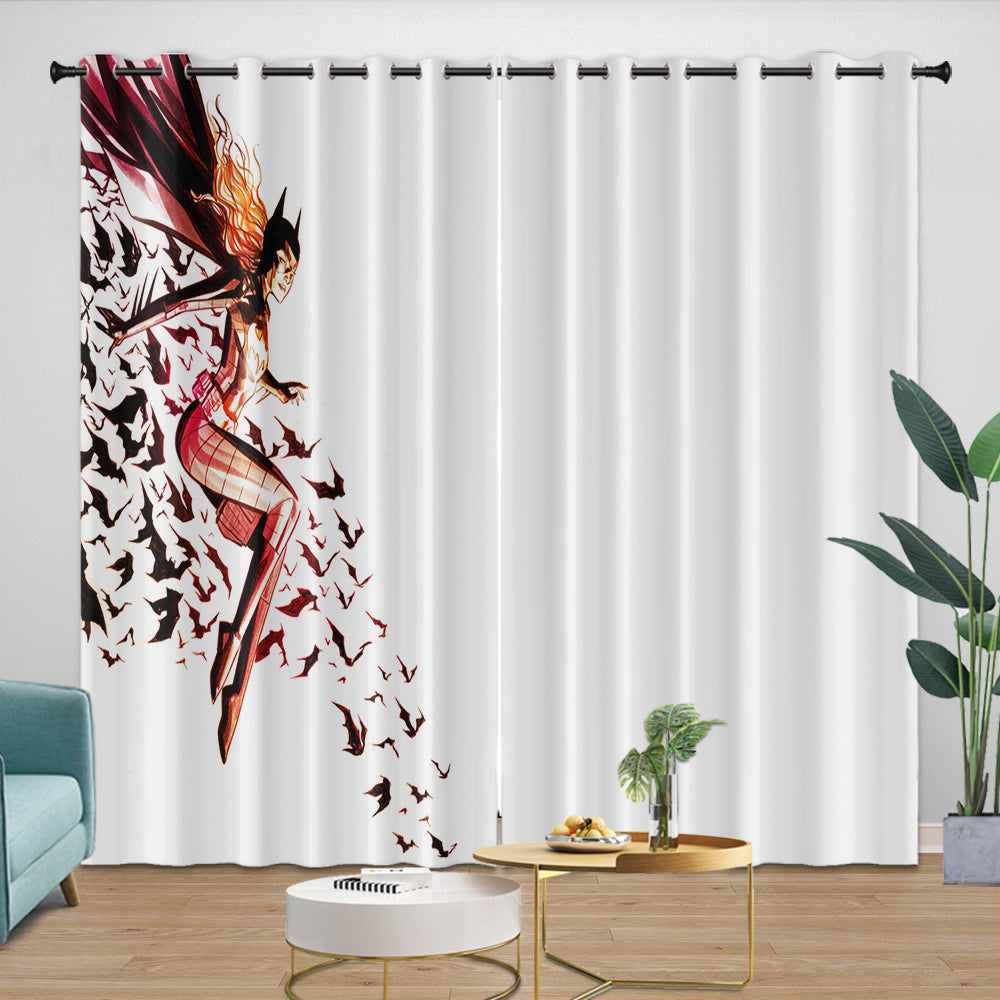Batwoman Curtains Pattern Blackout Window Drapes Room Decoration (ONLINE ORDER ONLY)