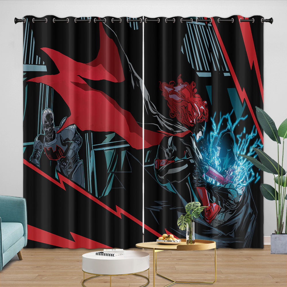 Batwoman Curtains Pattern Blackout Window Drapes Room Decoration (ONLINE ORDER ONLY)