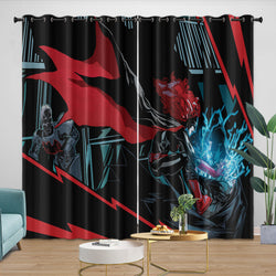 Batwoman Curtains Pattern Blackout Window Drapes Room Decoration (ONLINE ORDER ONLY)