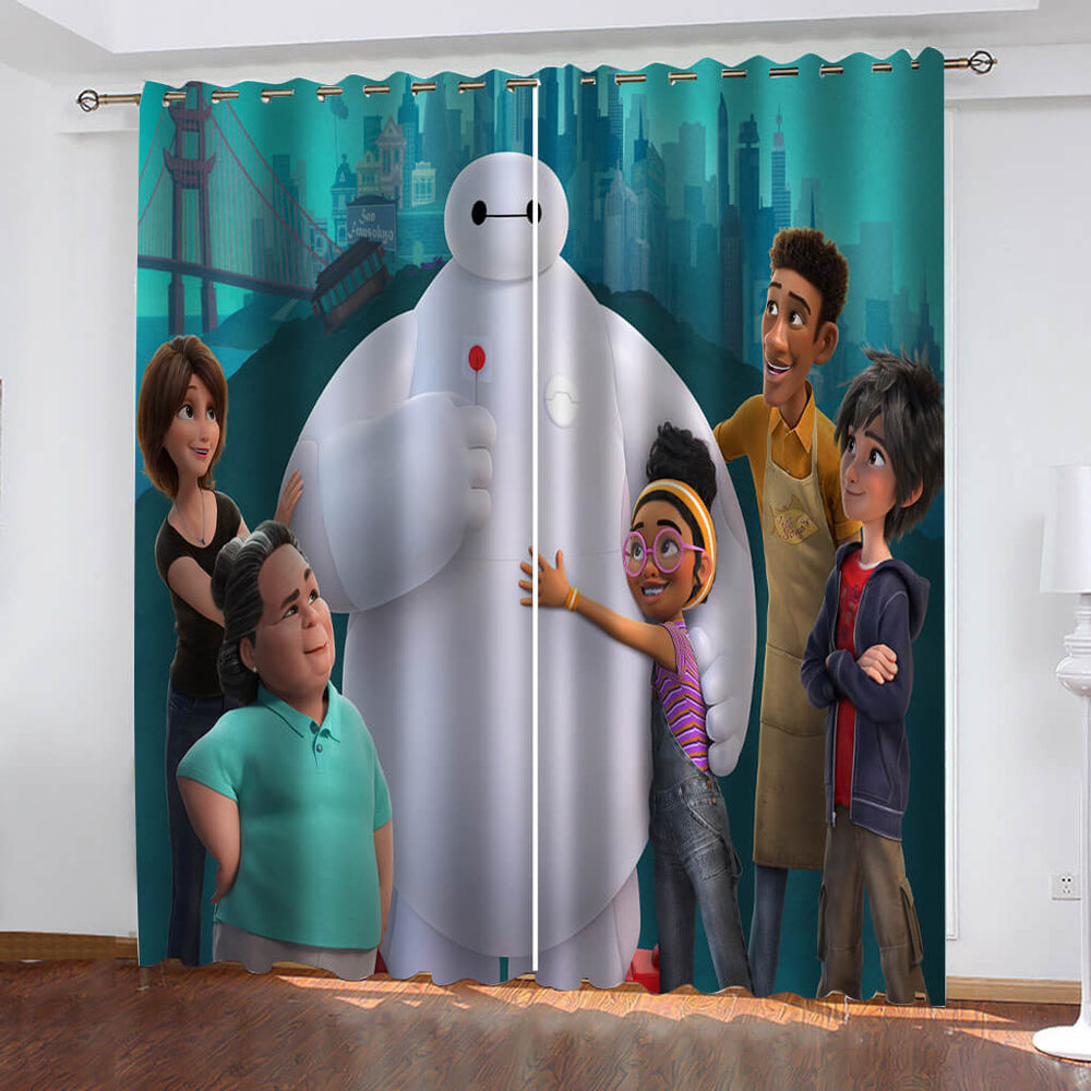 Baymax Curtains Blackout Window Drapes (Online Order Only)