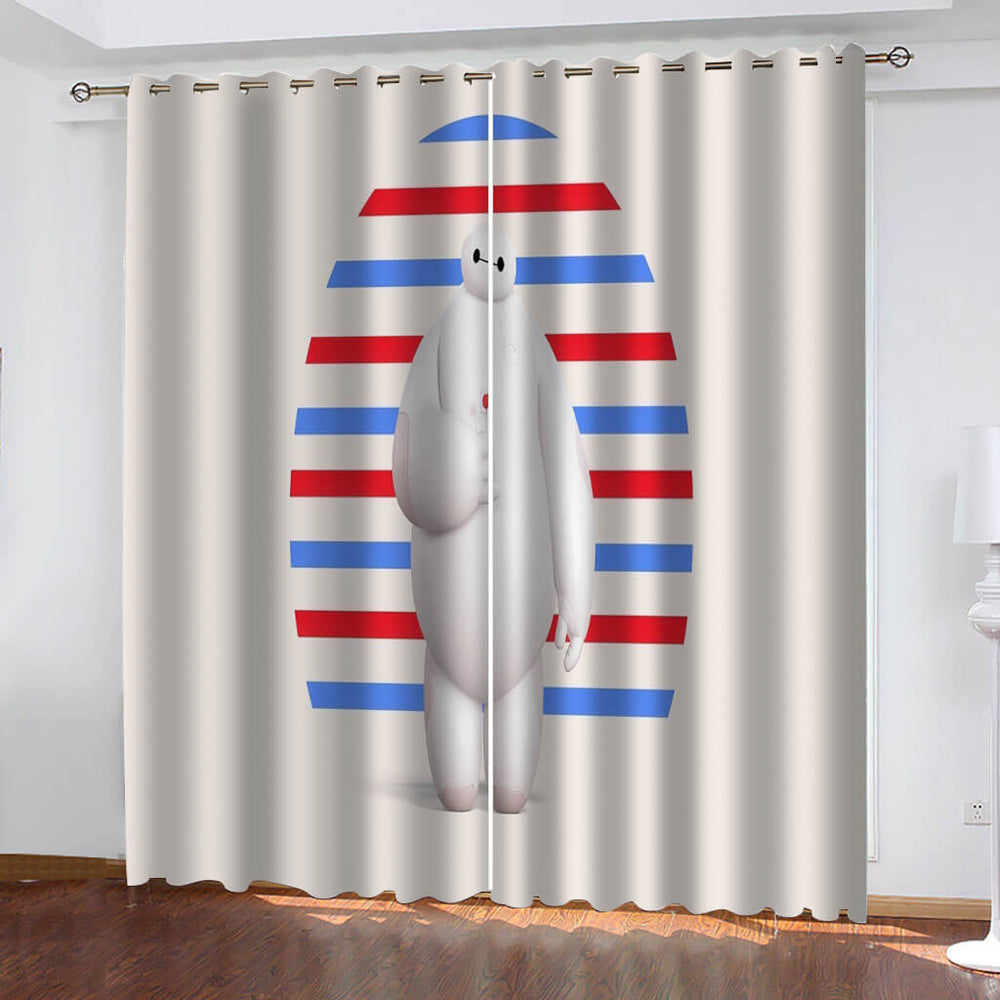 Baymax Curtains Blackout Window Drapes (Online Order Only)