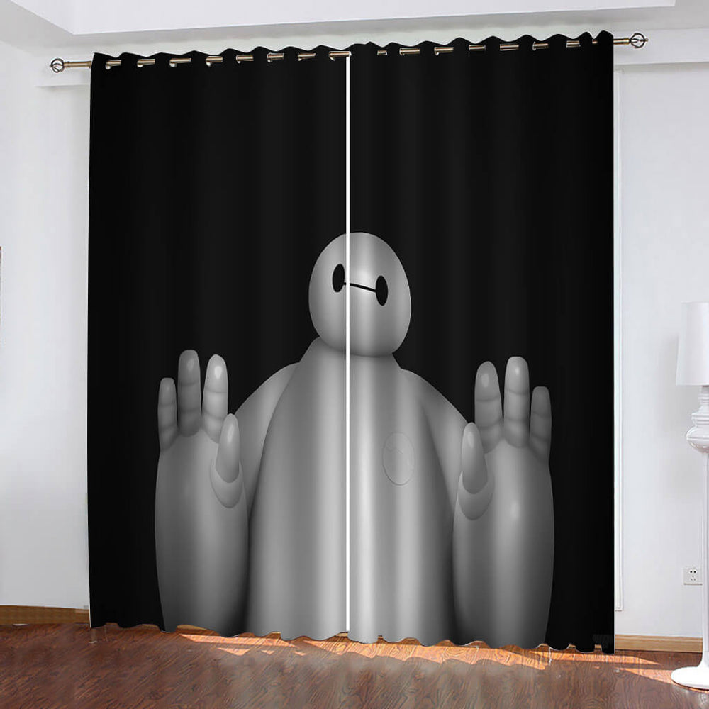 Baymax Curtains Blackout Window Drapes (Online Order Only)