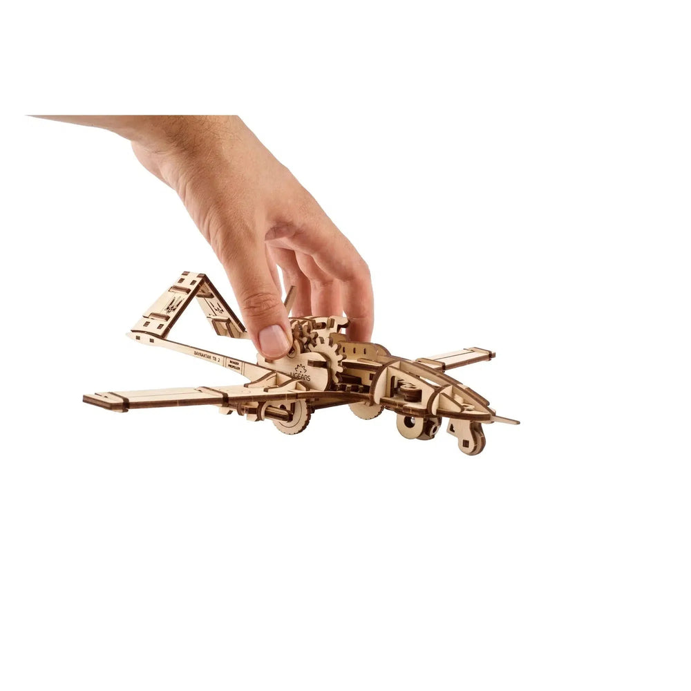Bayraktar TB2 Combat Drone 3D Wood Model Kit UGEARS (ONLINE ORDER ONLY)