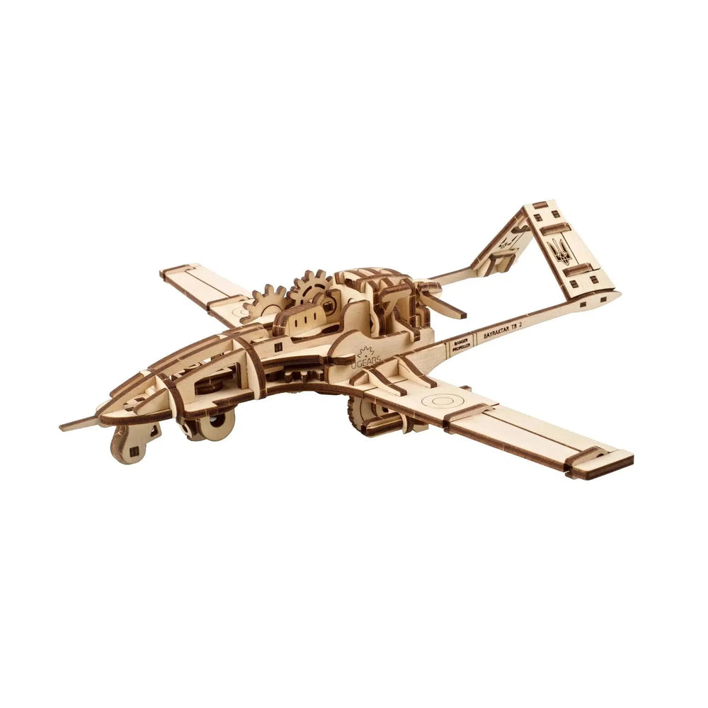 Bayraktar TB2 Combat Drone 3D Wood Model Kit UGEARS (ONLINE ORDER ONLY)