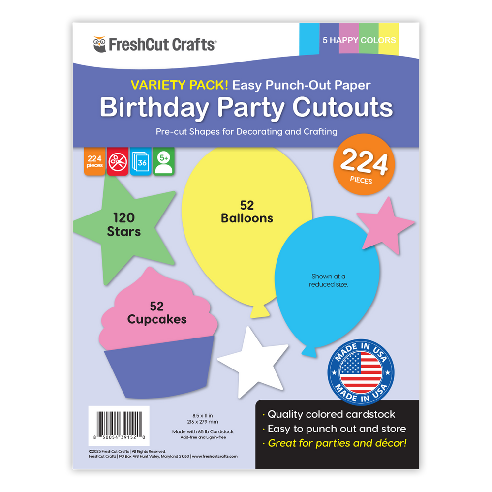Birthday Party Cutouts (ONLINE ORDER ONLY)