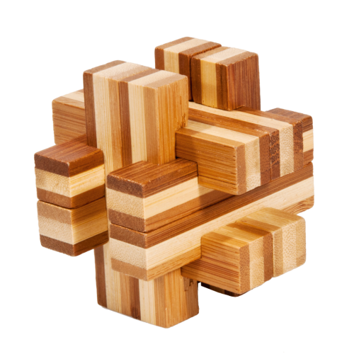 Beam Construct 3D Bamboo Puzzle Fridolin (ONLINE ORDER ONLY)
