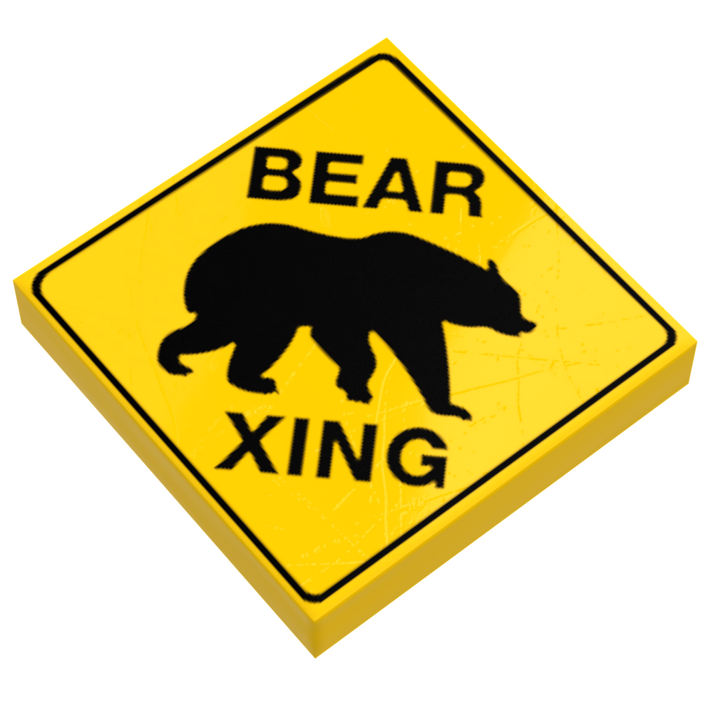 B3 Customs® Bear Xing Sign (Online Order Only)