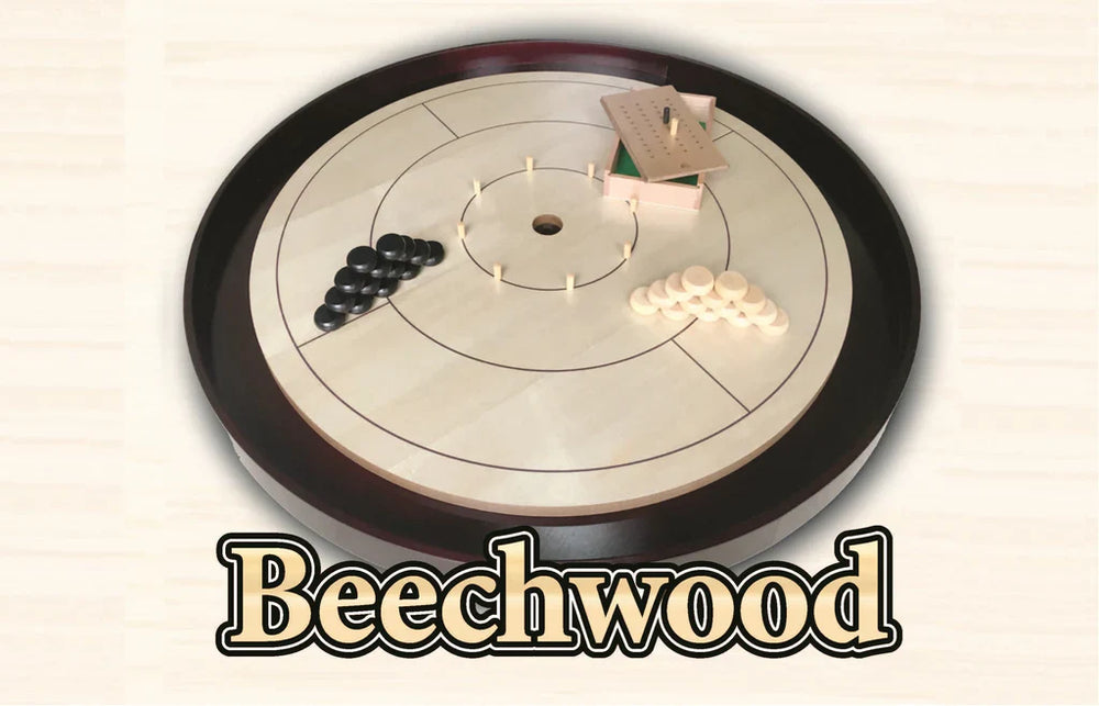 Beech Standard Edition Crokinole Board 2024 with Carry Case (Online Order Only)