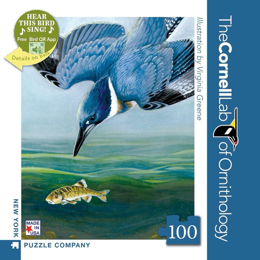 Belted Kingfisher 100 Piece Mini Jigsaw Puzzle NYPC (ONLINE ORDER ONLY)