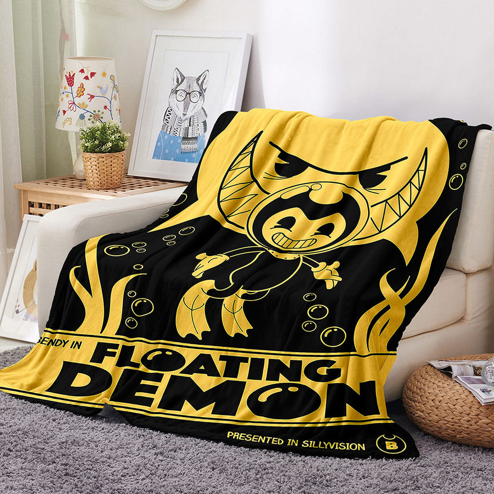 Bendy And The Ink Machine Blanket Flannel Throw Room Decoration (Online Order Only)