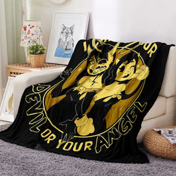 Bendy And The Ink Machine Blanket Flannel Throw Room Decoration (Online Order Only)