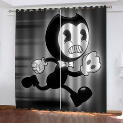 Bendy and the ink machine Curtains Blackout Window Treatments Drapes (Online Order Only)