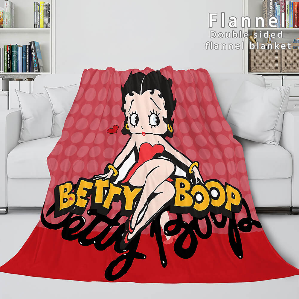 Betty Boop Cosplay Flannel Blanket Throw (Online Order Only)