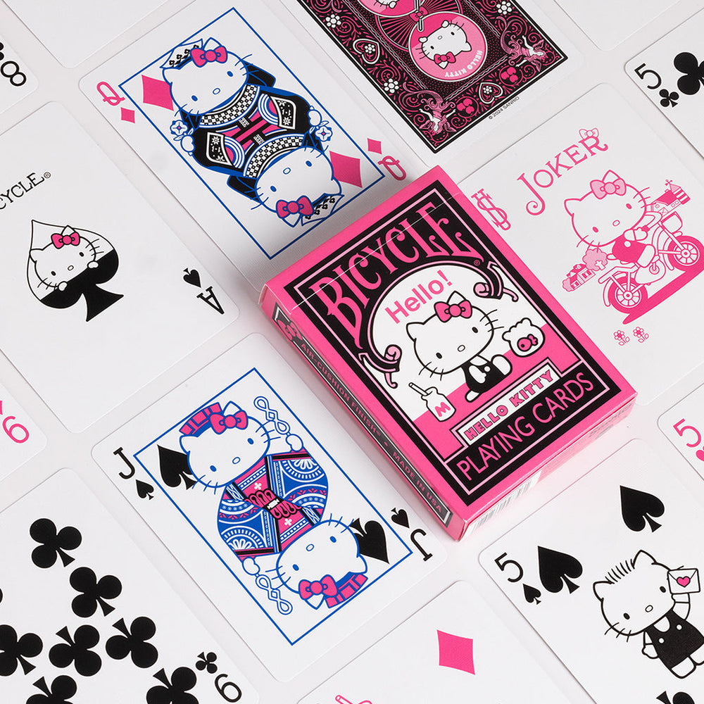 Bicycle Hello Kitty Black & Pink Playing Cards (ONLINE ORDER ONLY)