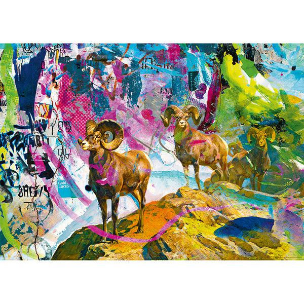 Big Horns Rebrush 1000 Piece Jigsaw Puzzle Heye (ONLINE ORDER ONLY)