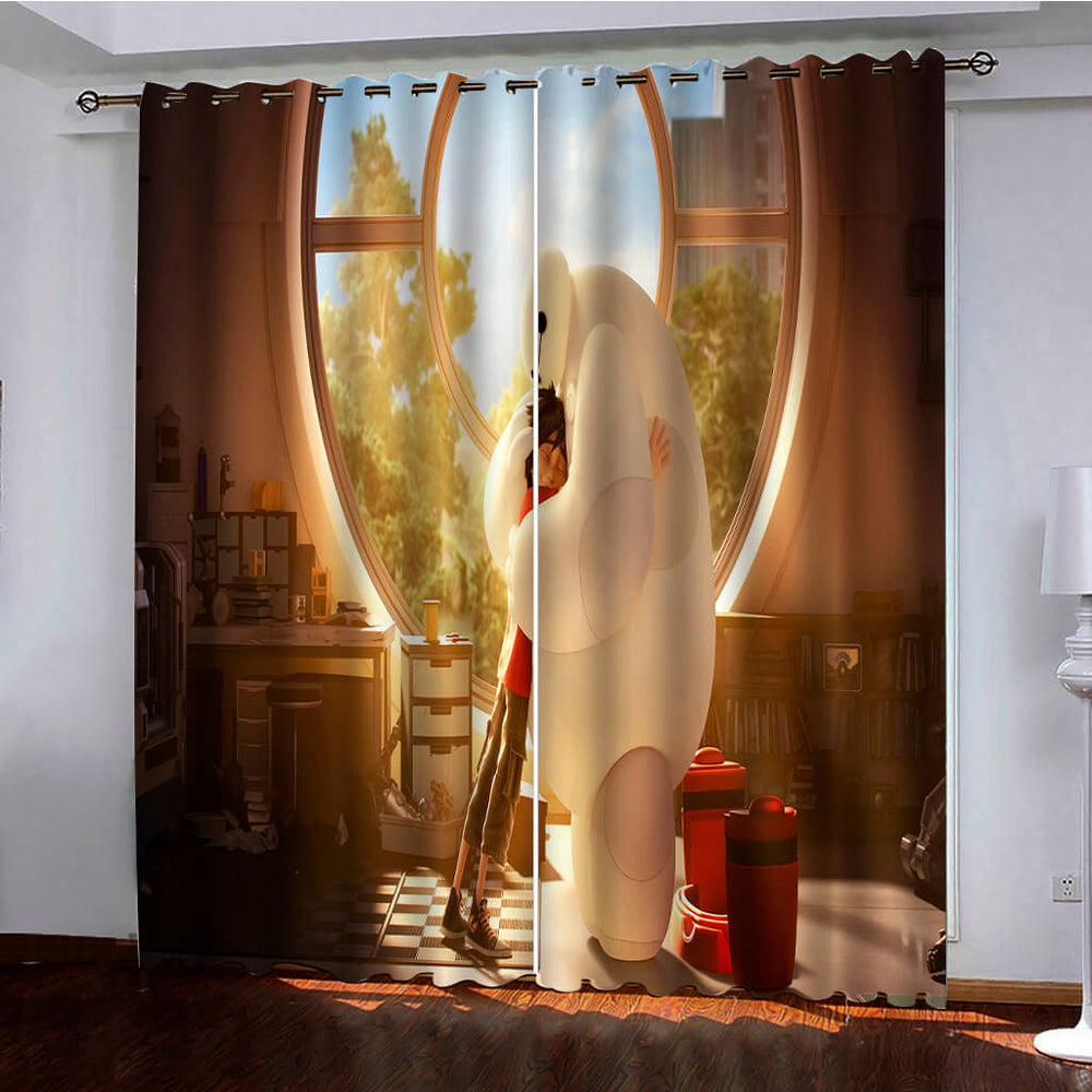Big Hero 6 Curtains Pattern Blackout Window Drapes (Online Order Only)