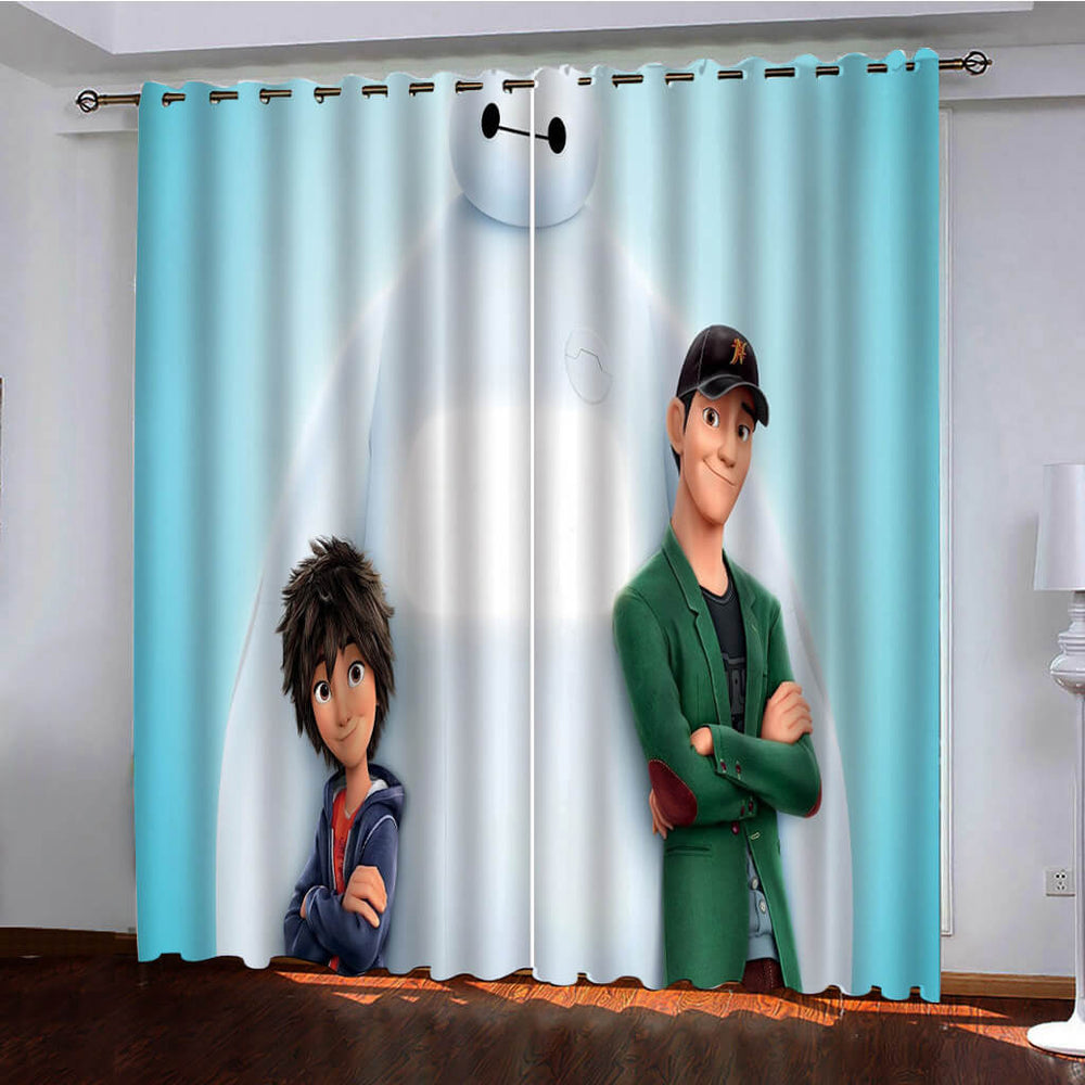 Big Hero 6 Curtains Pattern Blackout Window Drapes (Online Order Only)