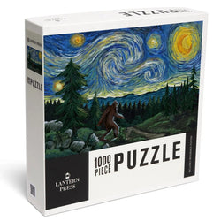 Bigfoot Starry Night 1000 Piece Jigsaw Puzzle Lantern Press (ONLINE ORDER ONLY)